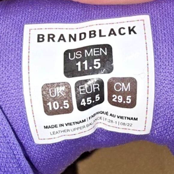 BrandBlack Santa Monica NTPR Hiking Sneakers Beige/Purple/Burgundy Size 11.5 - Picture 8 of 11